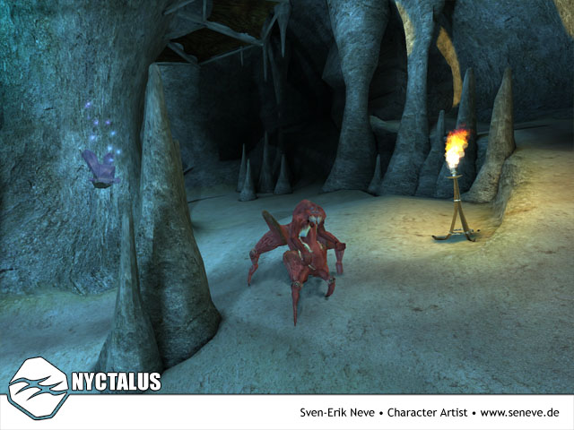 The Nyctalus on an in-game screenshot taken from the game Below & Beneath