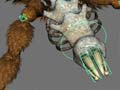 The Dead Mother with its rig (a screenshot from Autodesk Maya)
